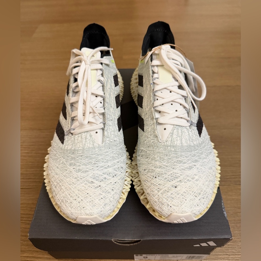 Adidas Adidas x Strung 4DFWD ‘Off White Carbon’ Wonder Silver Size US 9 - Picture 2 of 5